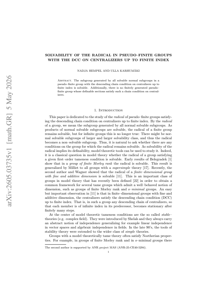 First page