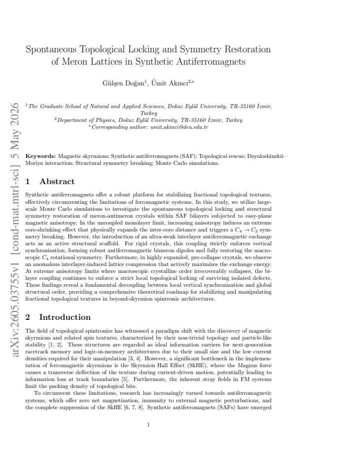 First page