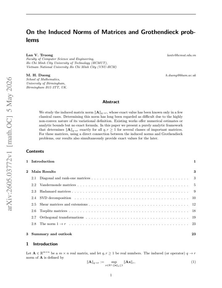 First page