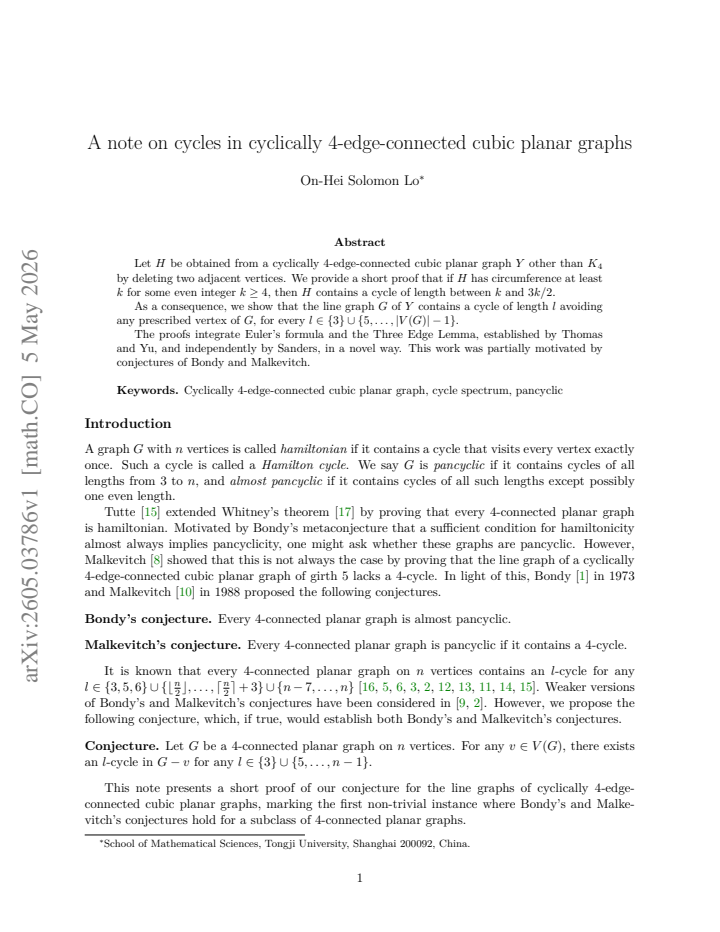 First page