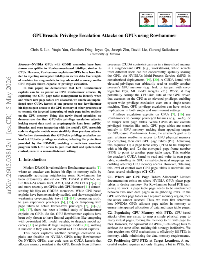 First page