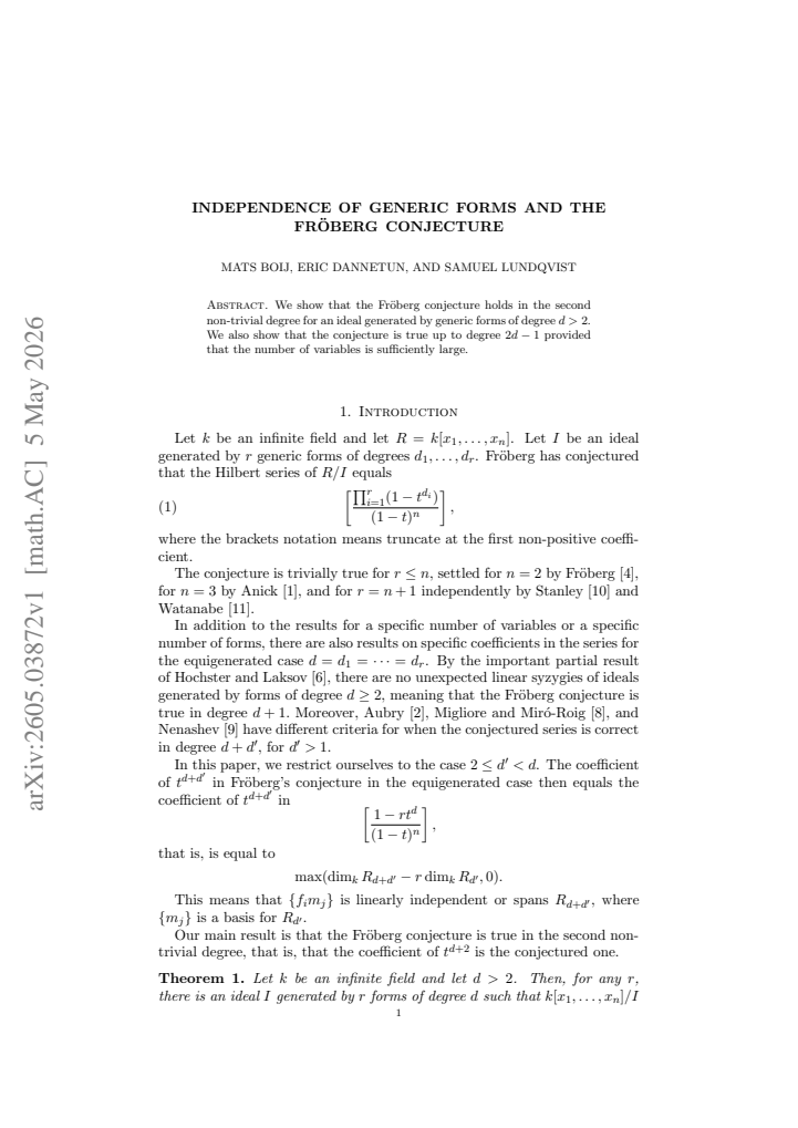 First page