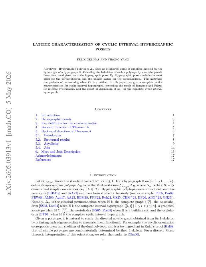 First page