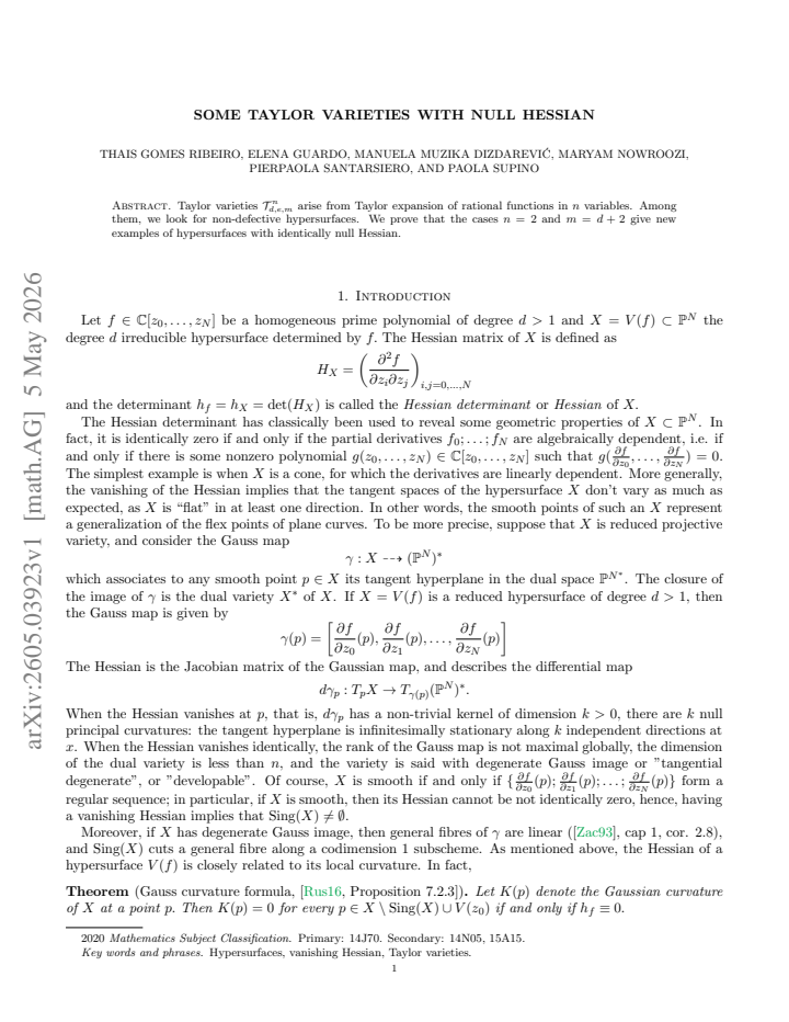 First page