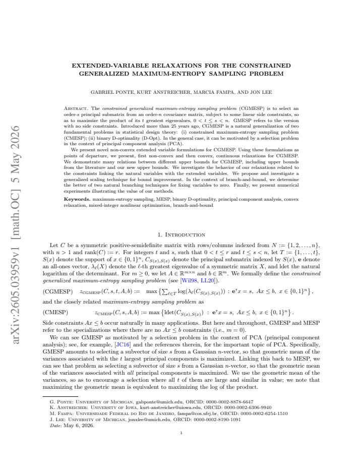 First page