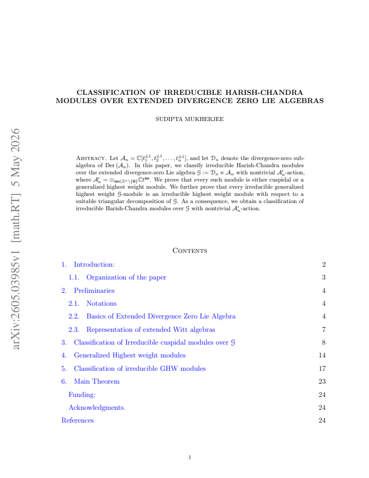 First page