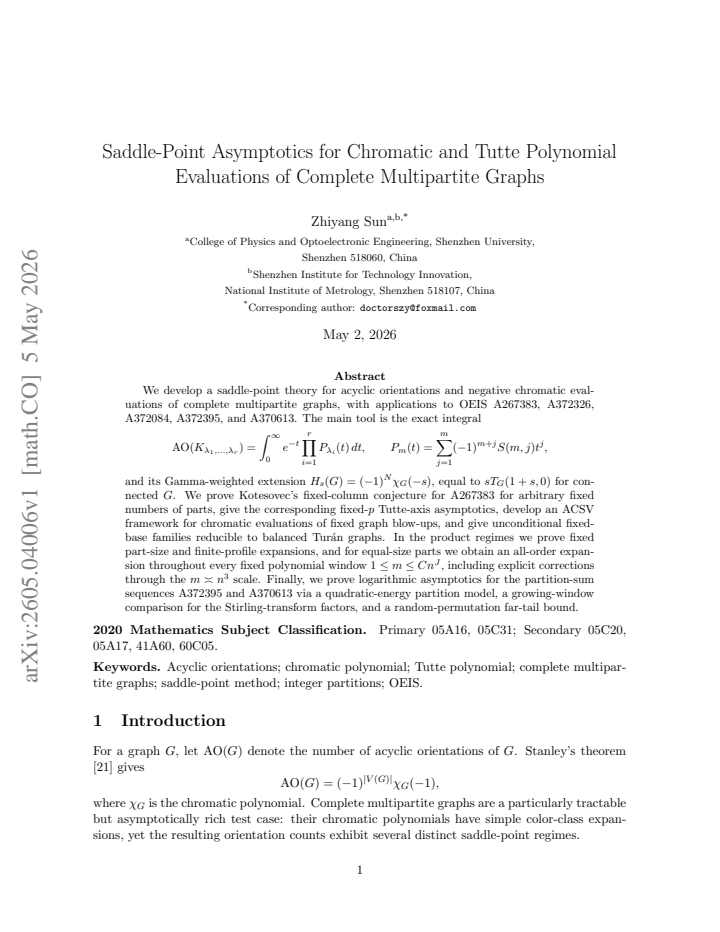 First page