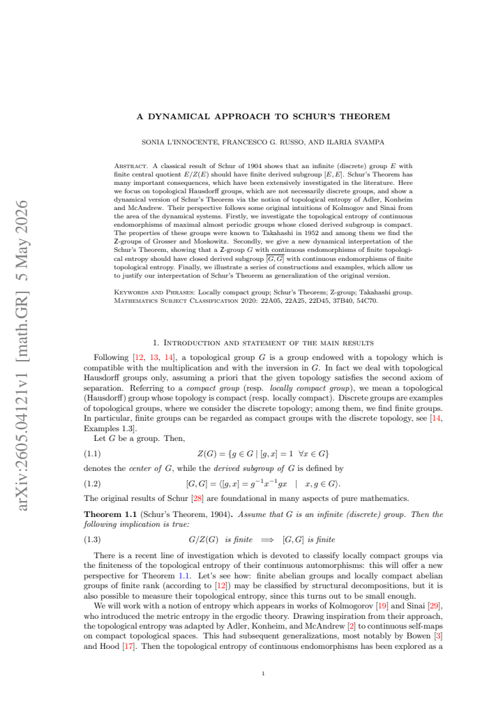 First page