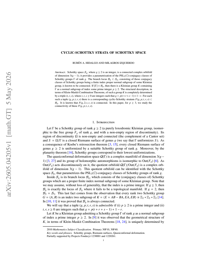 First page