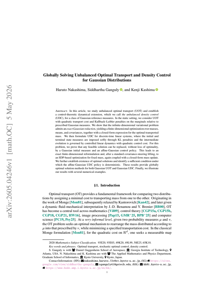 First page