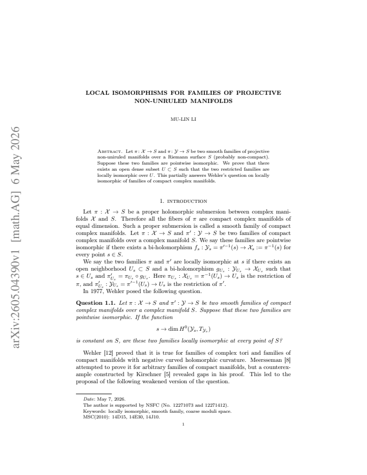 First page