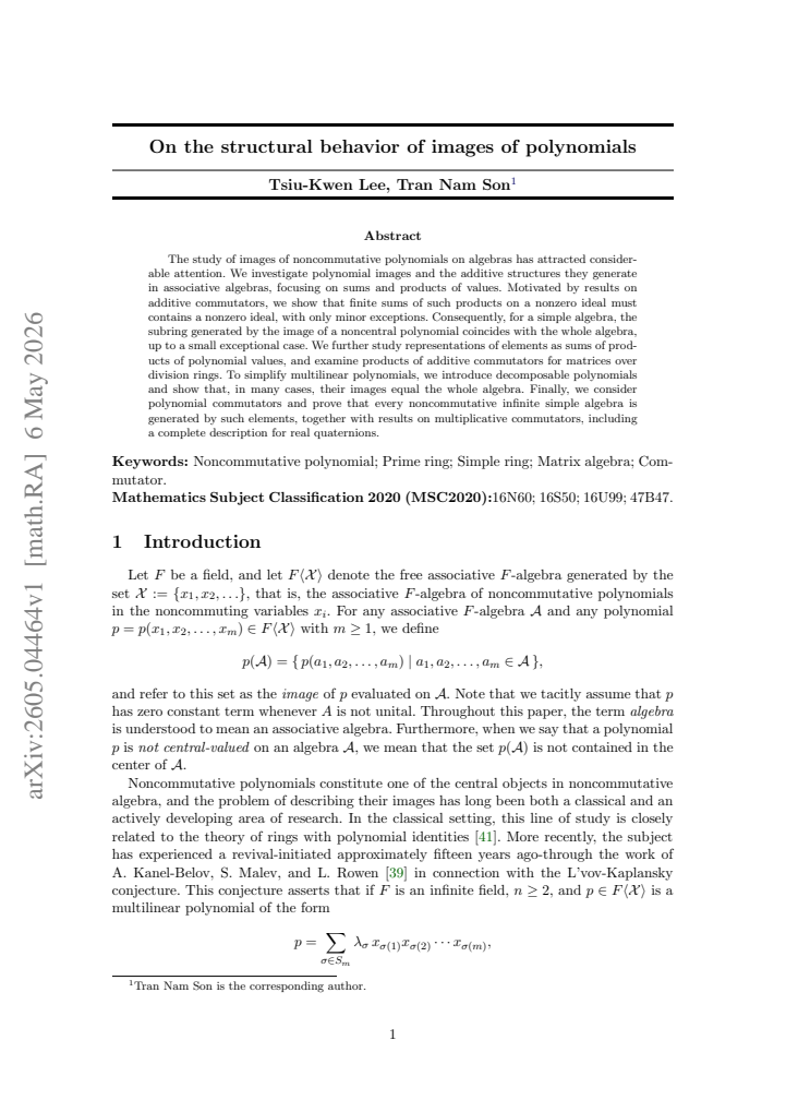 First page