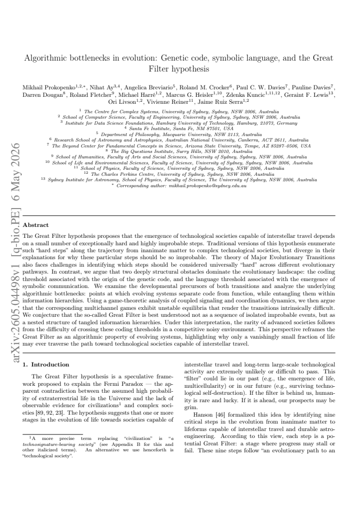 First page