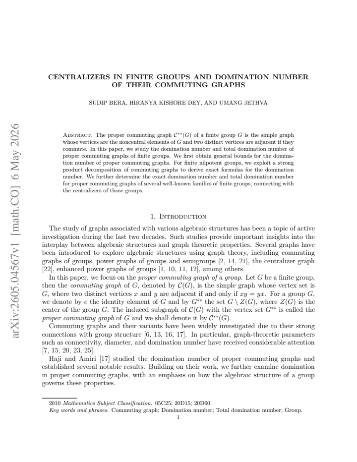 First page