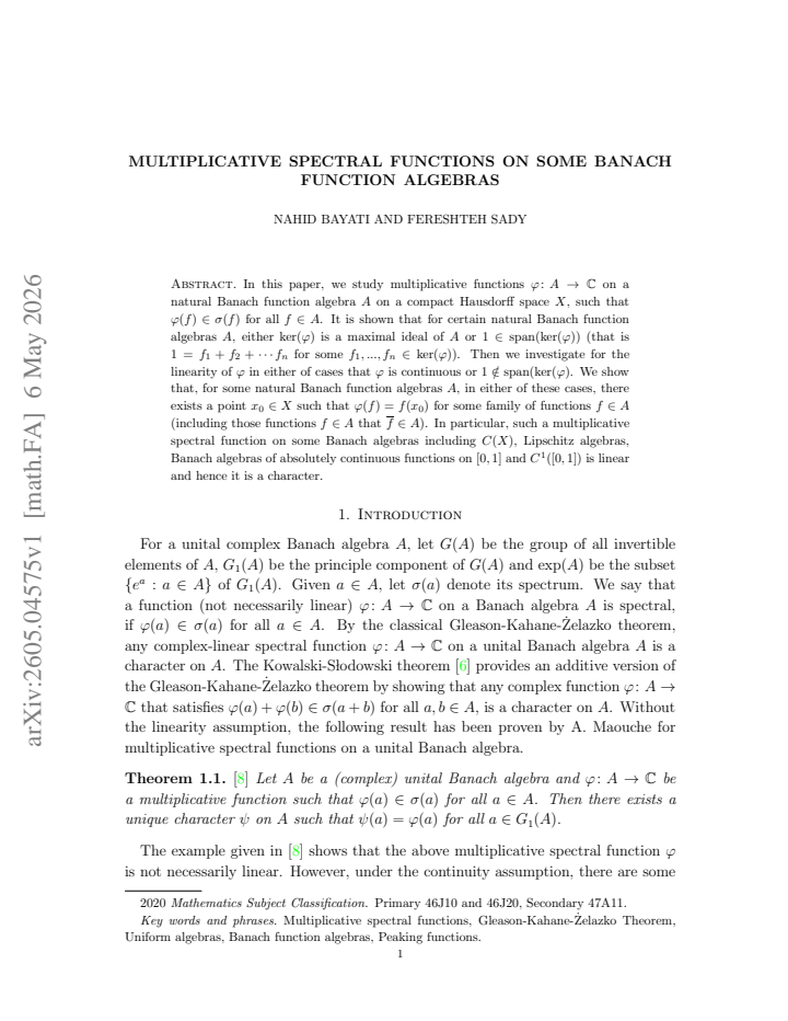 First page