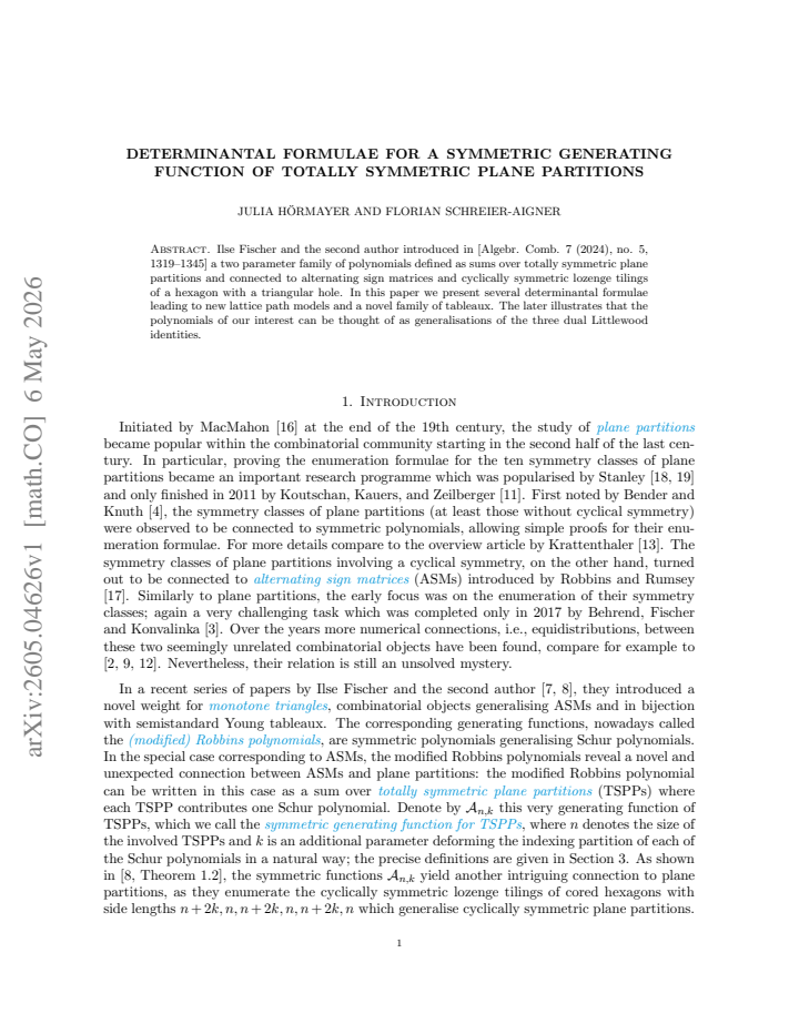 First page