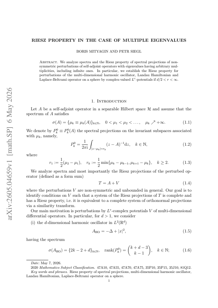 First page