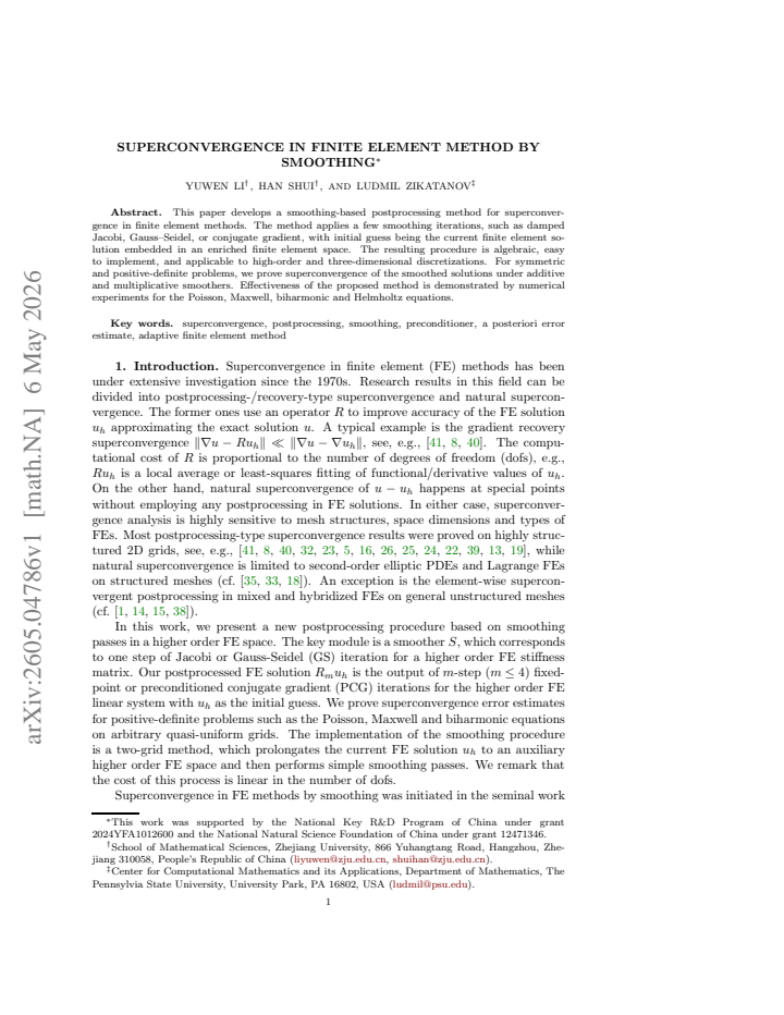 First page
