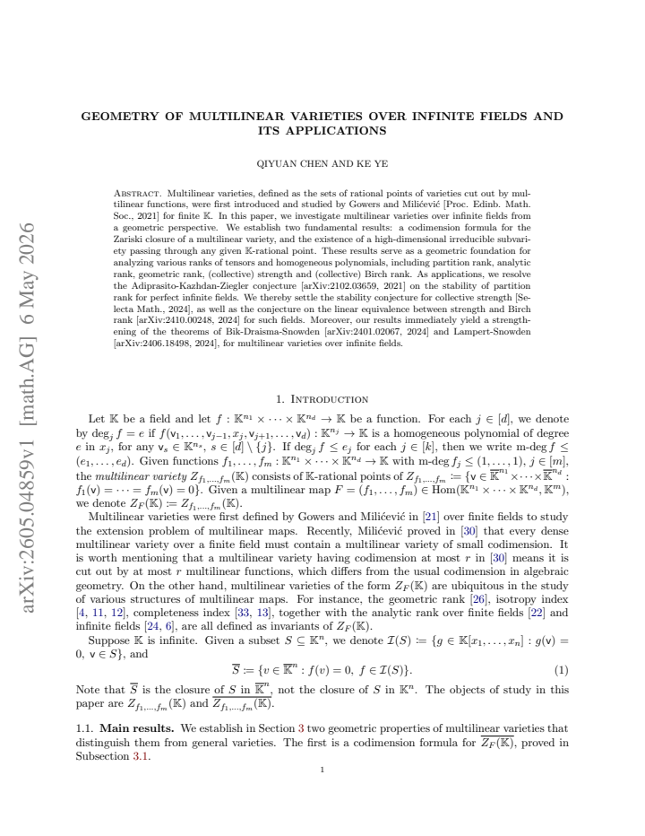 First page