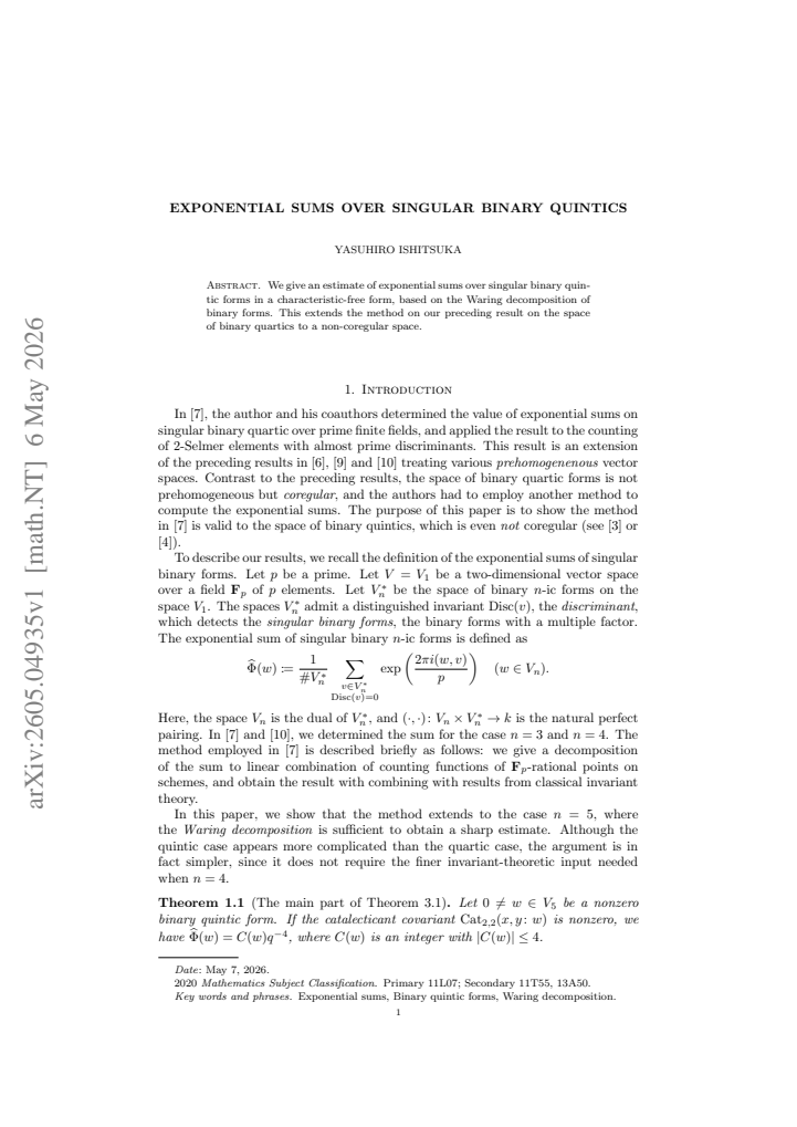 First page