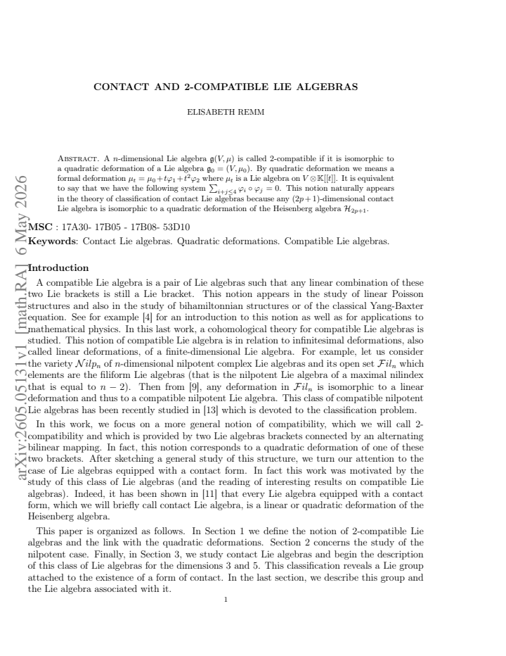 First page