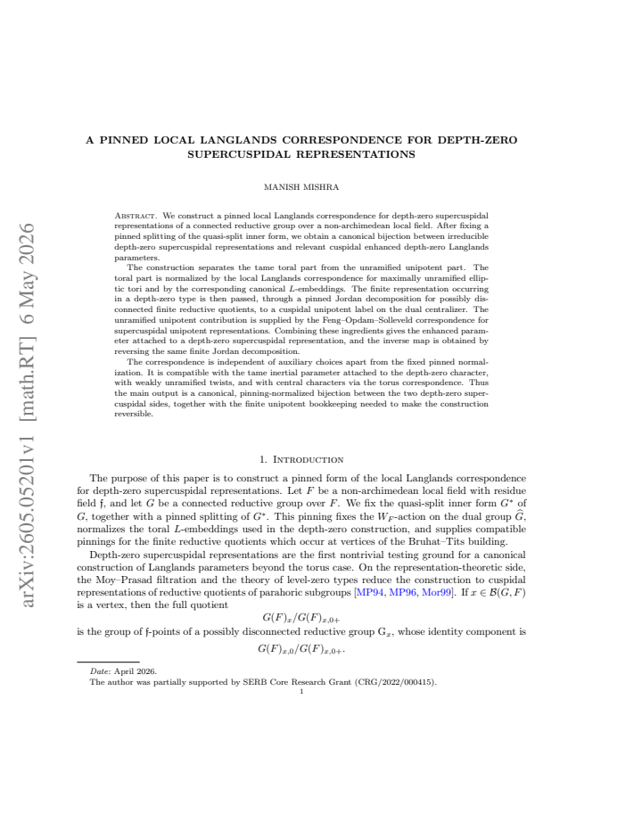 First page