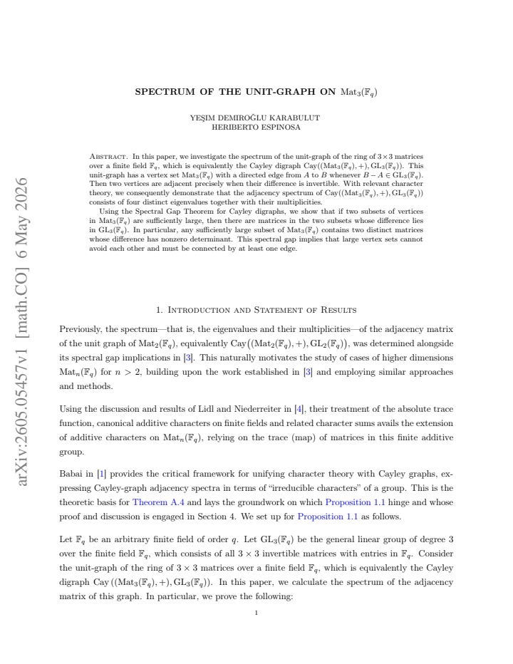 First page