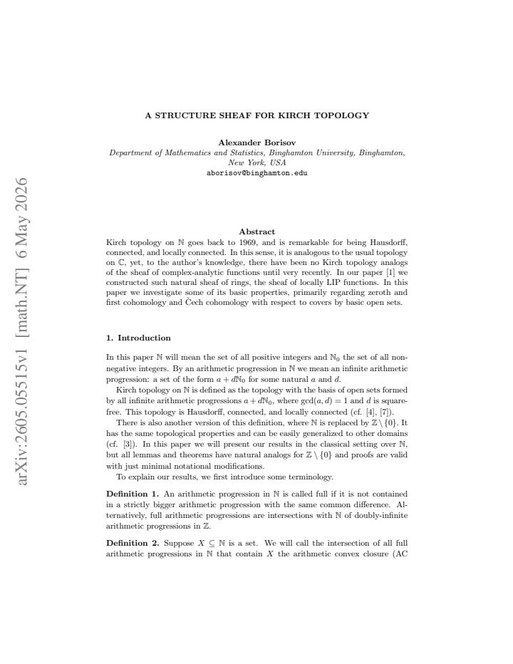 First page