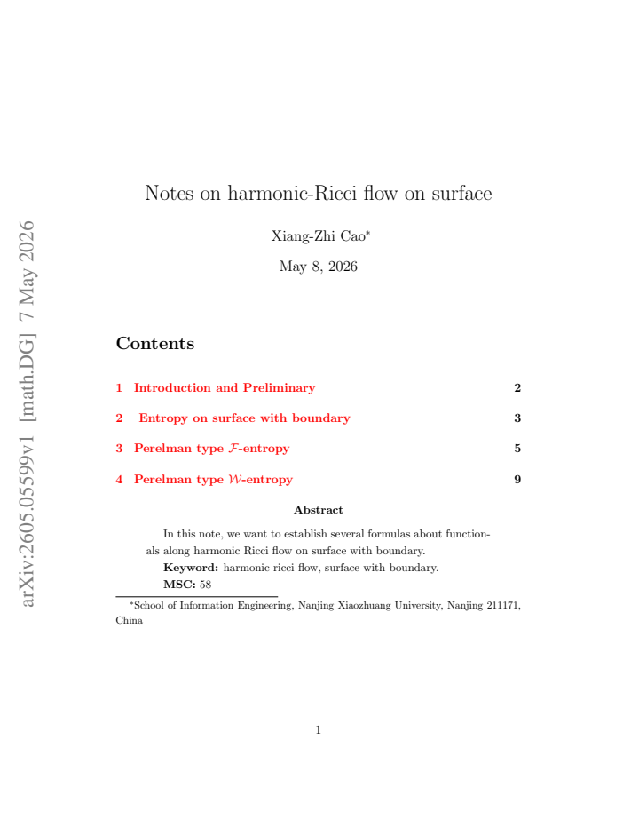 First page