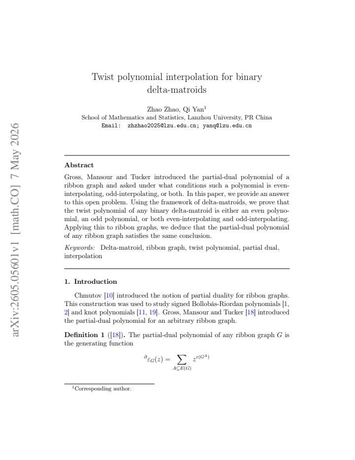 First page
