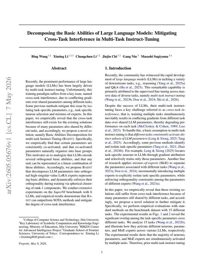 First page