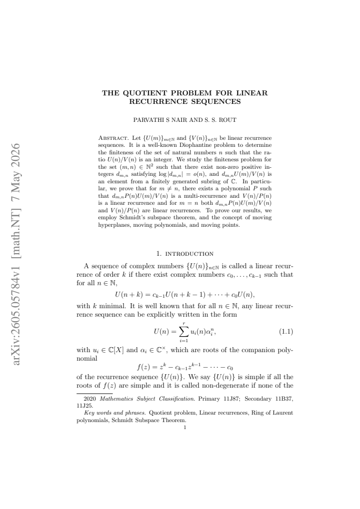 First page