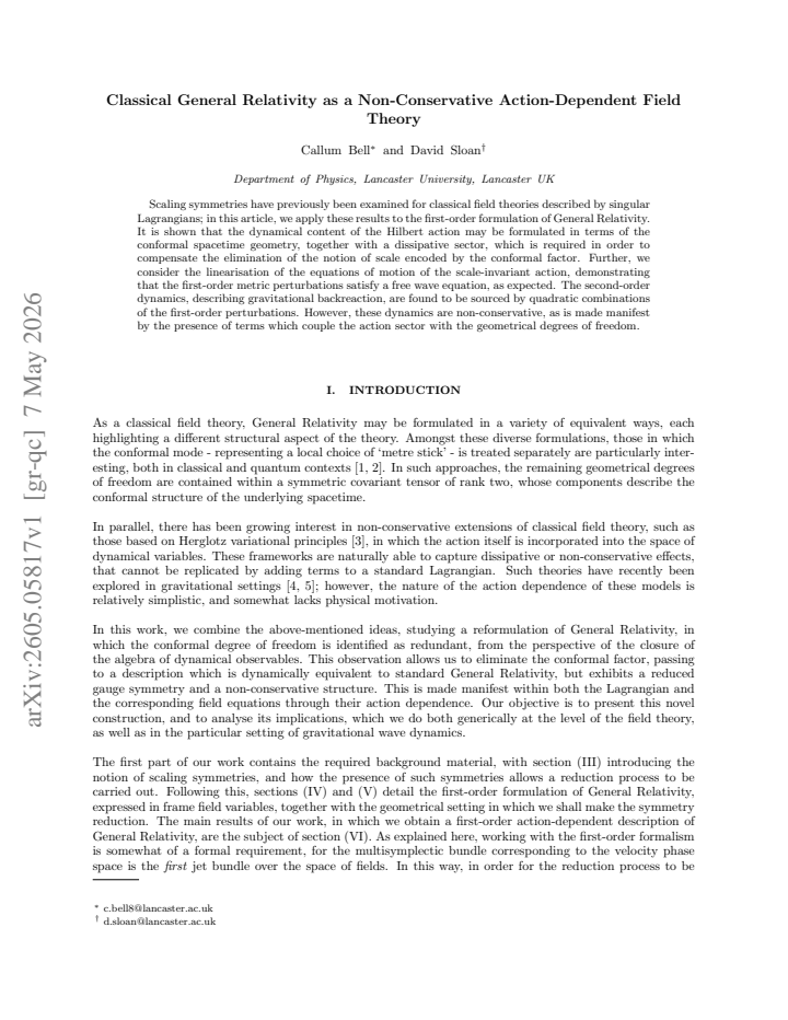 First page