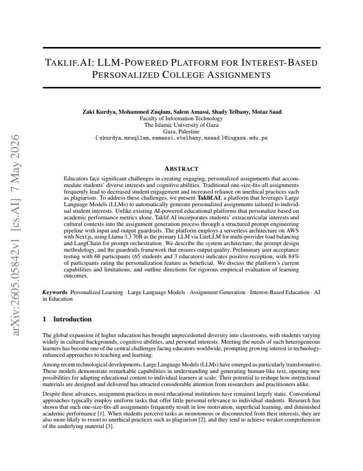 First page