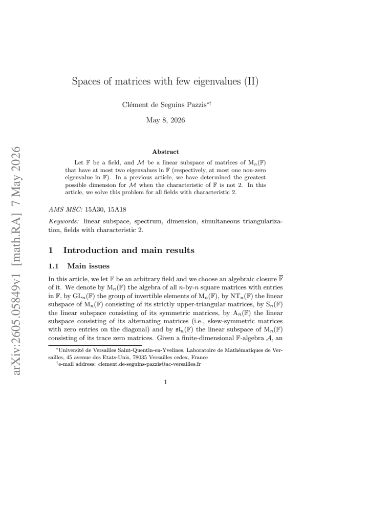 First page