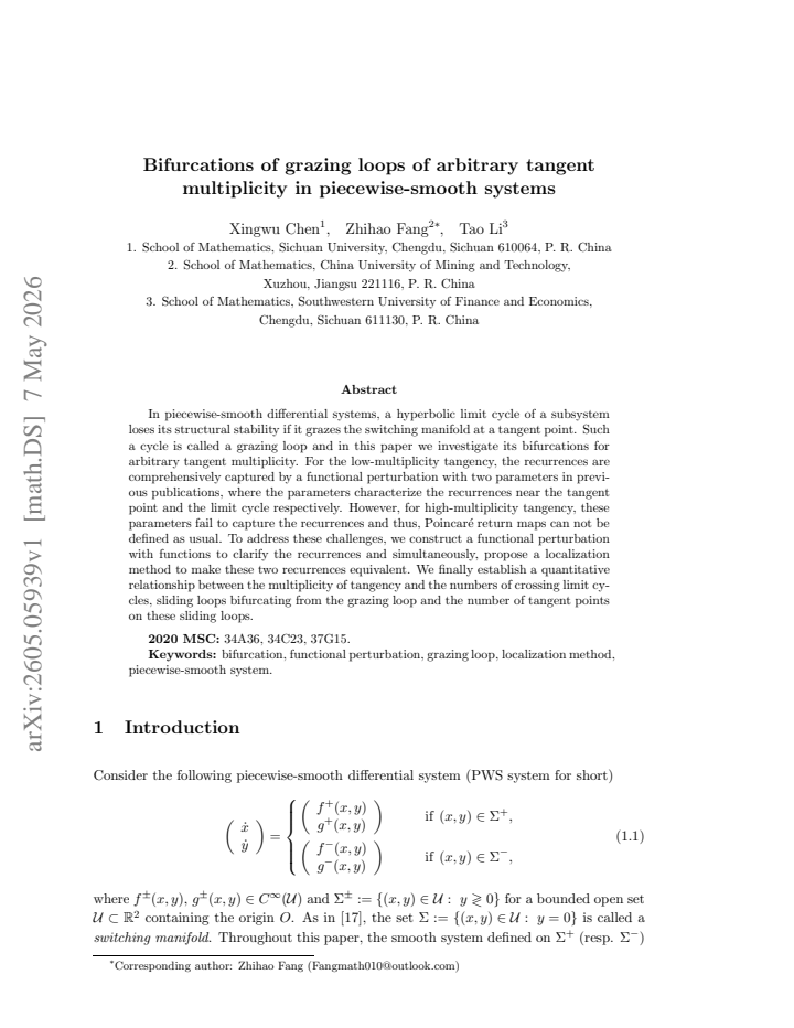 First page