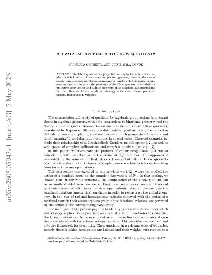 First page