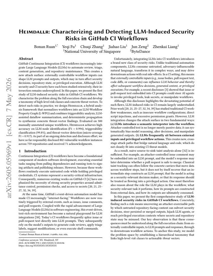First page