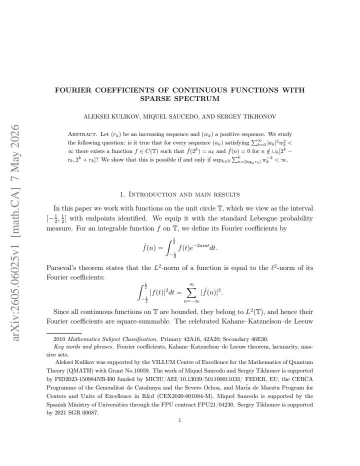First page