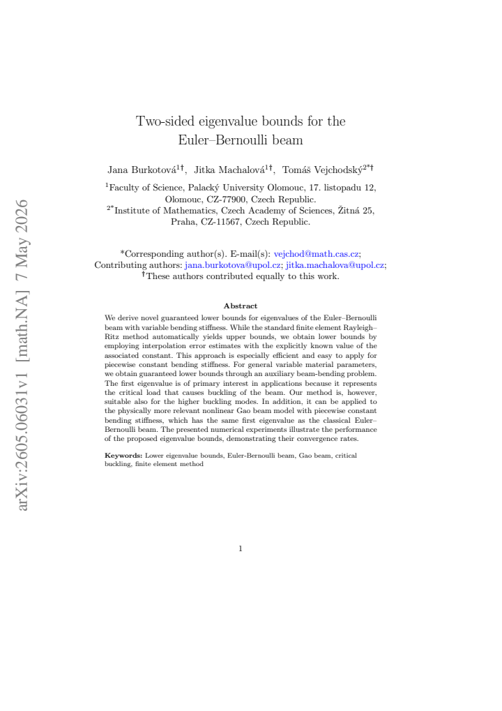 First page