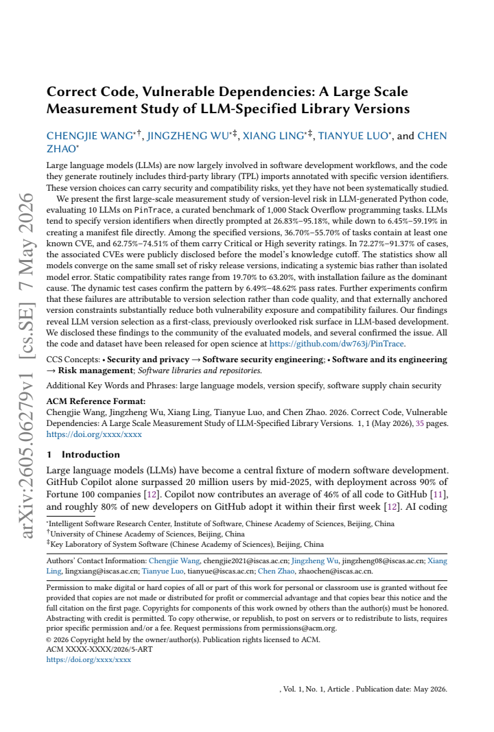 First page