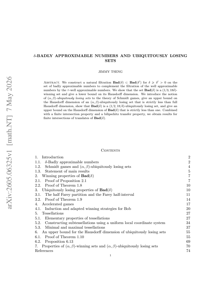 First page