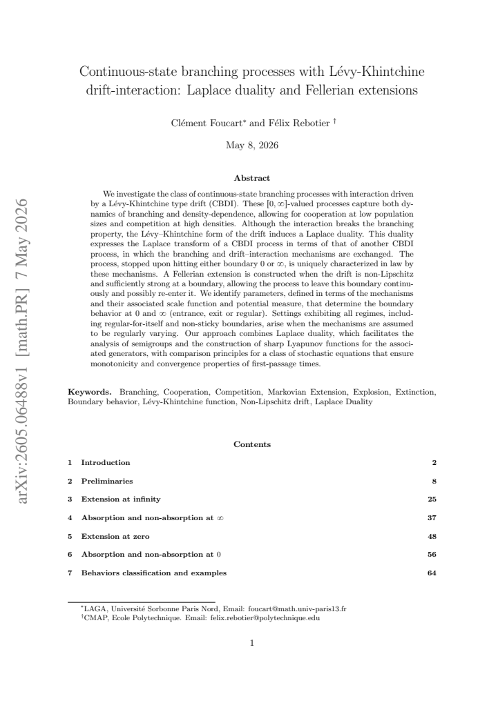 First page