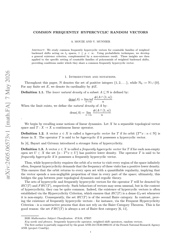 First page