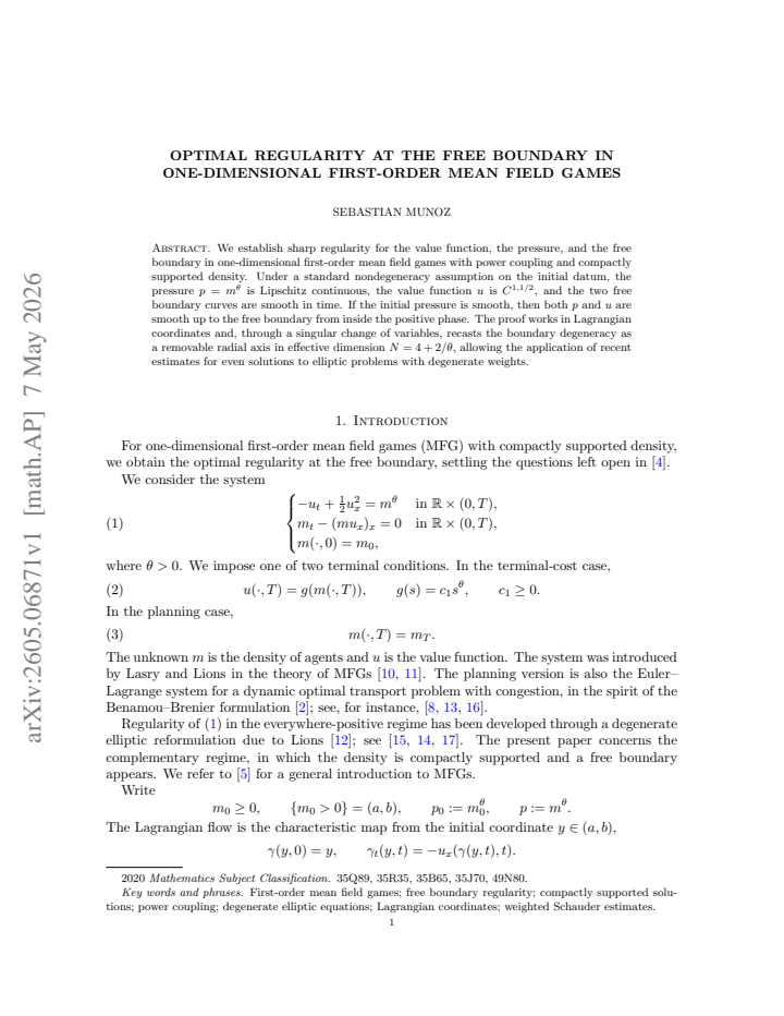 First page