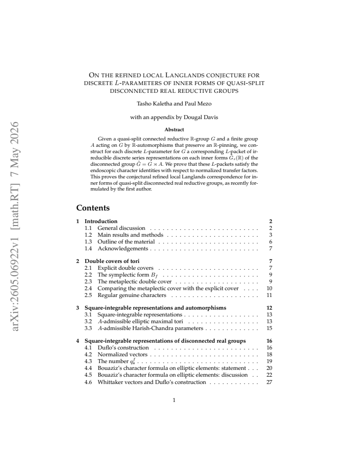 First page