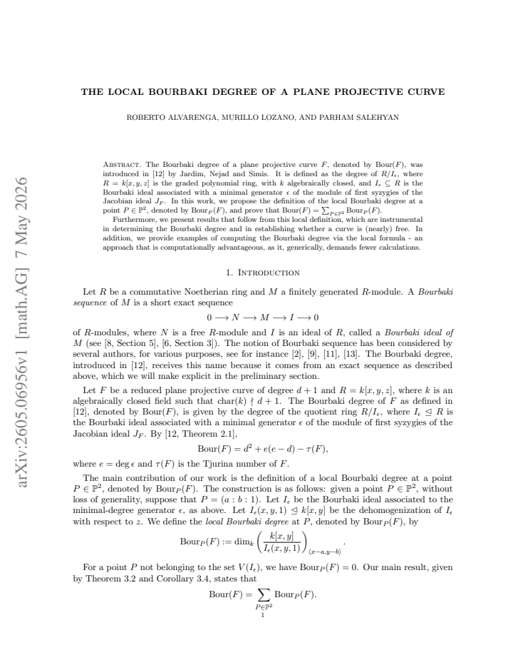 First page