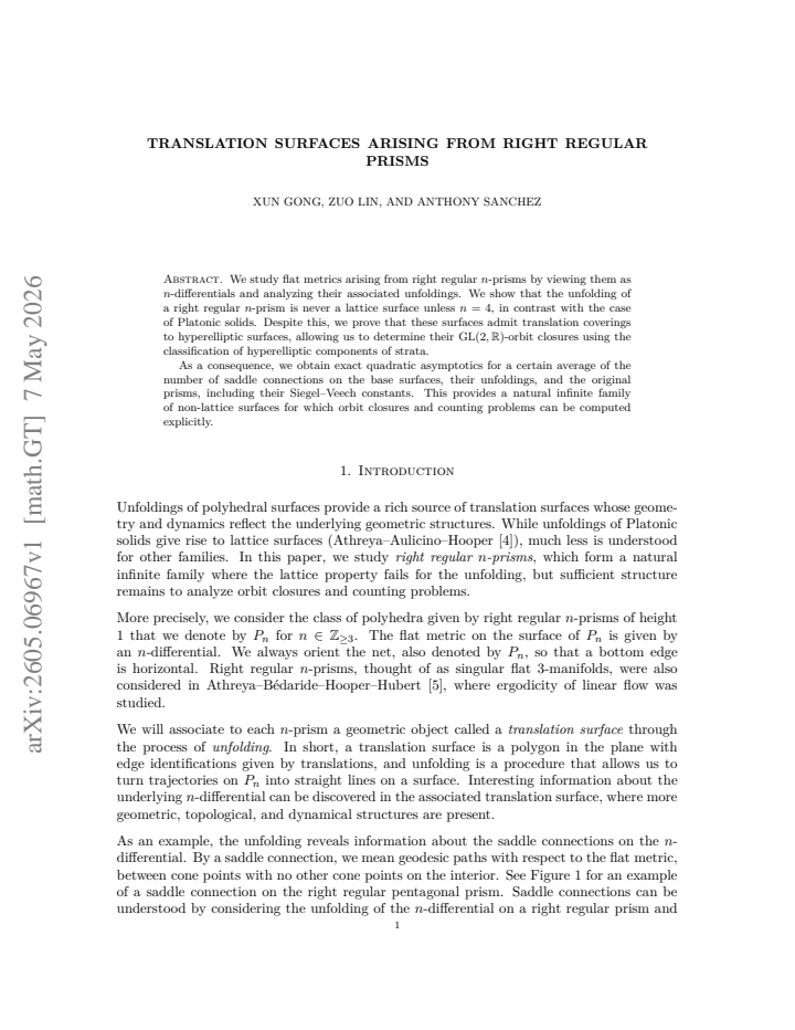 First page