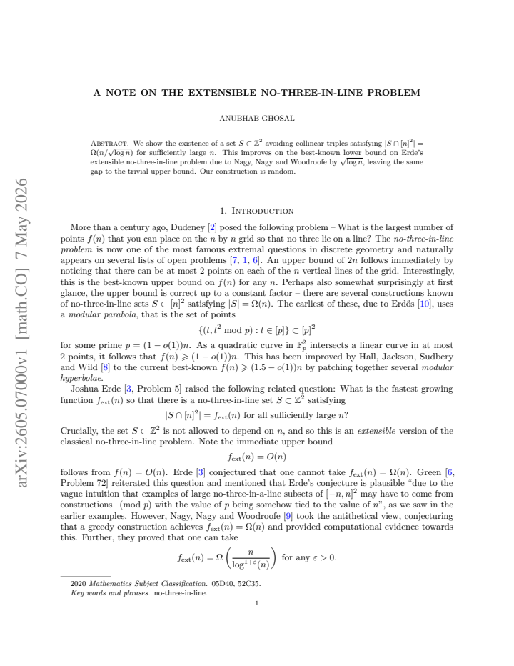 First page