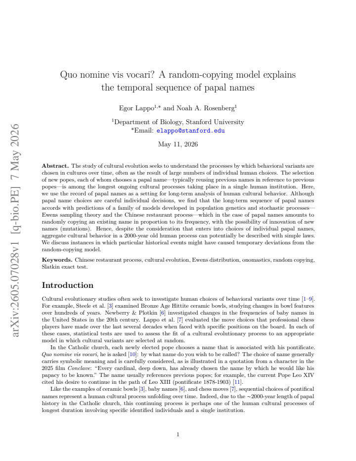 First page
